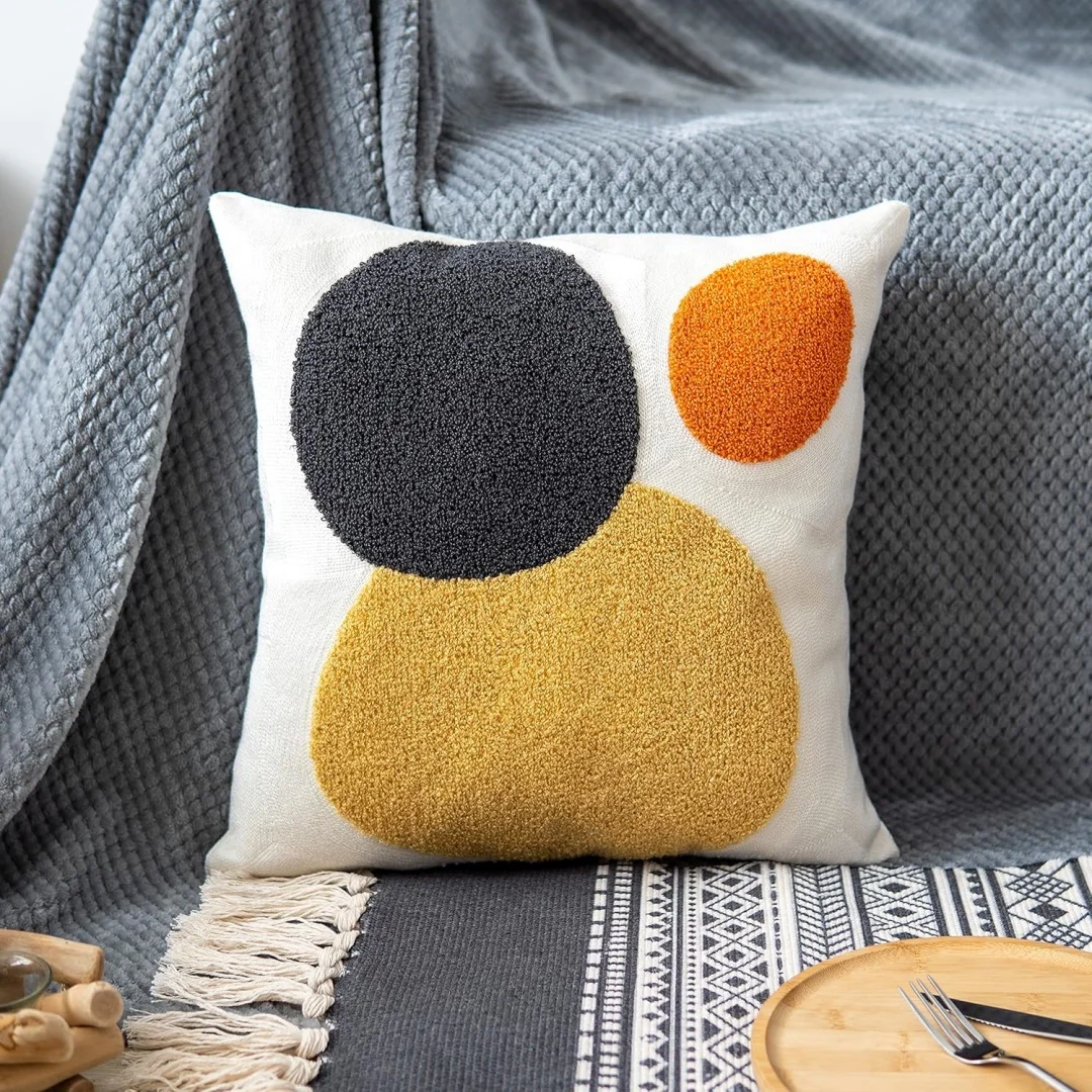 Abstract Block Cushion Cover 45x45cm Beige Coffee Brown Neutral Art Desecration Pillow Cover Handmade knot Cotton for Sofa Bed
Abstract Block Cushion Cover 45x45cm Beige Coffee Brown Neutral Art Desecration Pillow Cover Handmade knot Cotton for Sofa Bed