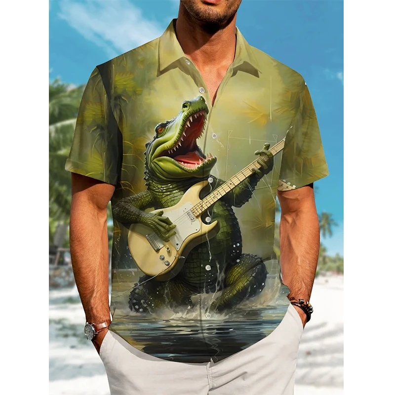 Fashion Funny Animal crocodile Shirts Beach Party 3d Print Hawaiian Shirt Funny Short Sleeve Oversized Blouse Lapel Shirts Tops
Fashion Funny Animal crocodile Shirts Beach Party 3d Print Hawaiian Shirt Funny Short Sleeve Oversized Blouse Lapel Shirts Tops