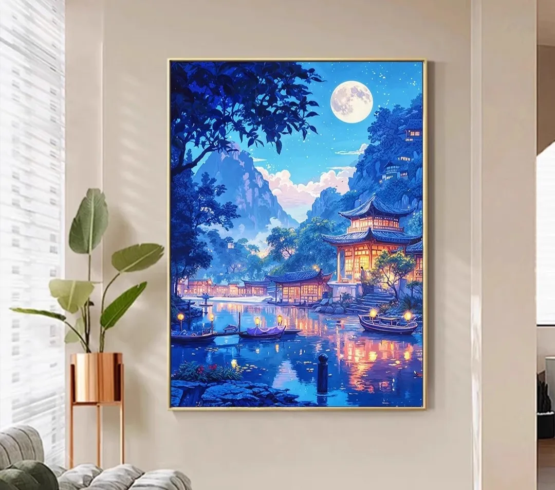 Town cross stitch kit DIY 9CT 60X80CM Cotton Threads Embroidery Needlework Handmade Gift Decoration
Town cross stitch kit DIY 9CT 60X80CM Cotton Threads Embroidery Needlework Handmade Gift Decoration