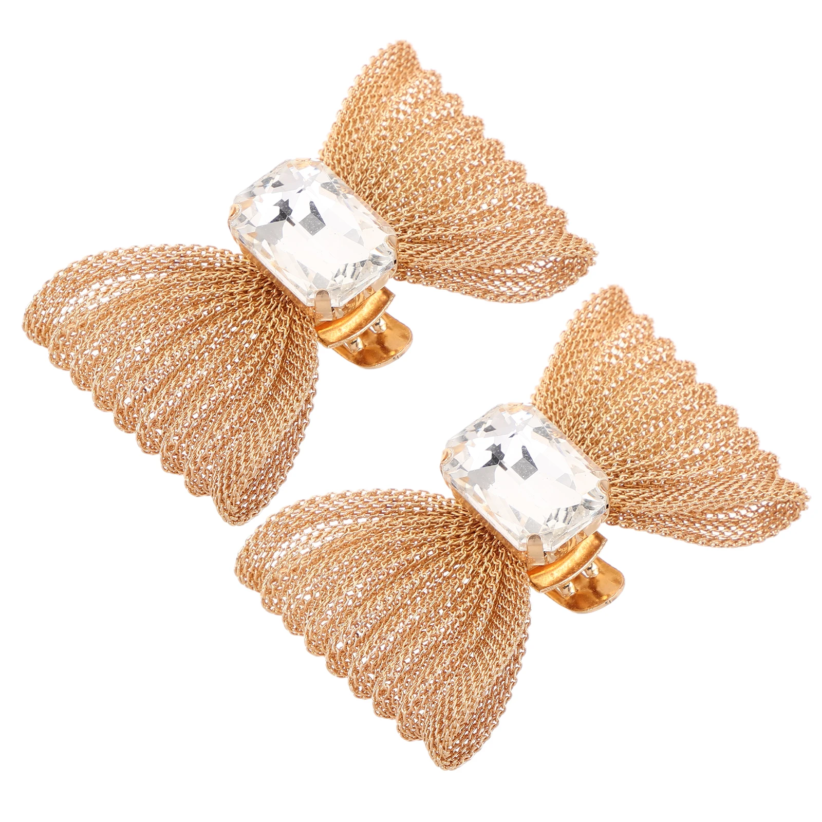 2pcs Rhinestone Butterfly Shoe Buckle High Heels Accessories Clip Detachable Decorative Clips for Women Elegant Bowknot Zinc
2pcs Rhinestone Butterfly Shoe Buckle High Heels Accessories Clip Detachable Decorative Clips for Women Elegant Bowknot Zinc