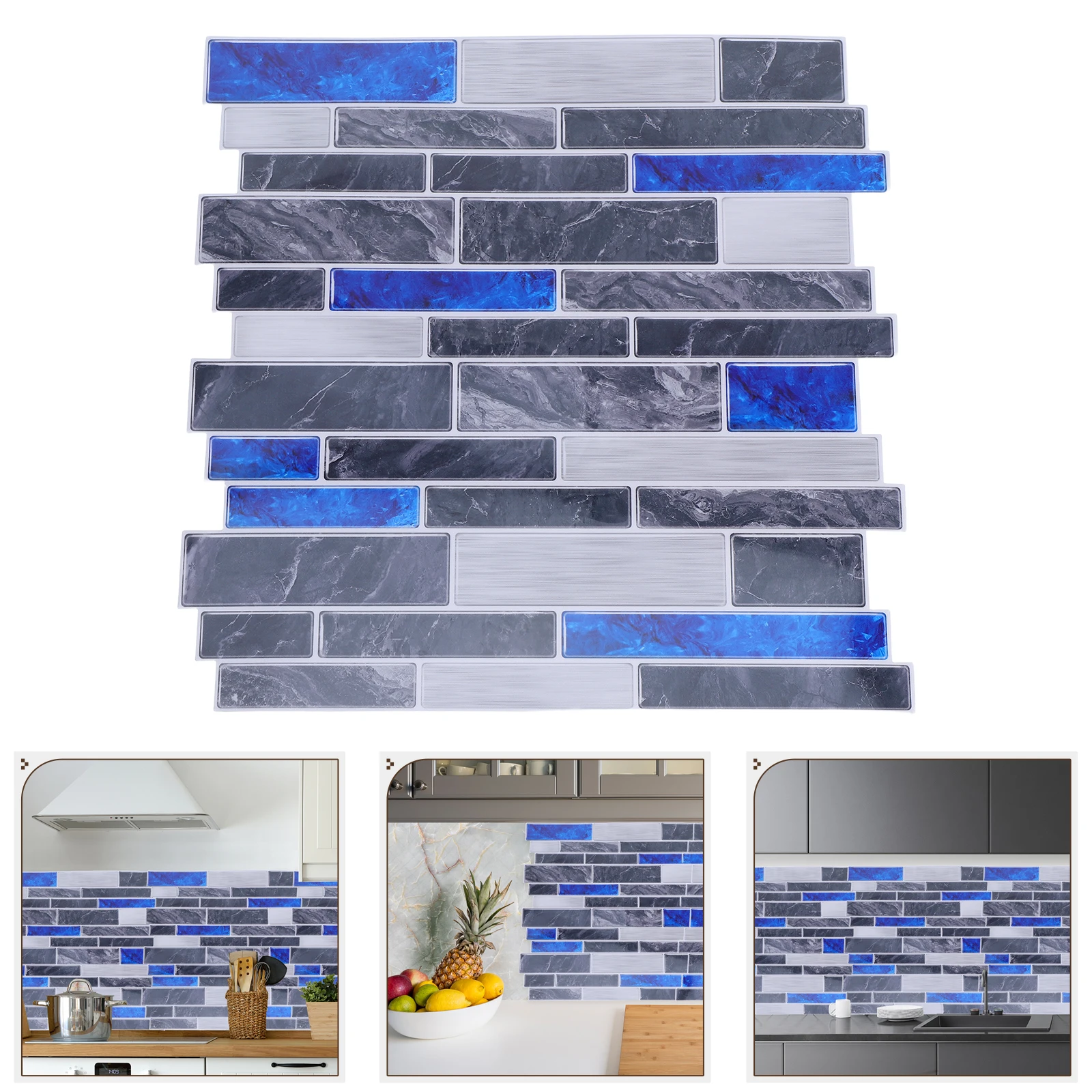 10Pcs Self-Adhesive Wall Panel Stickers Marble Finish Waterproof PVC for Kitchen Bathroom Tiles Oil Proof Decorative
10Pcs Self-Adhesive Wall Panel Stickers Marble Finish Waterproof PVC for Kitchen Bathroom Tiles Oil Proof Decorative