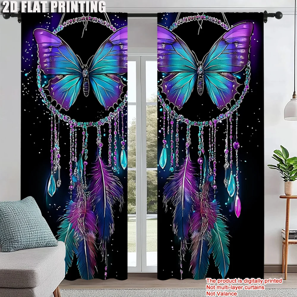 2Pcs Boho Colorful Dreamcatcher Window Curtains For Study Bedroom Kitchen Living Room Playroom Office Home Decoration_ai12
2Pcs Boho Colorful Dreamcatcher Window Curtains For Study Bedroom Kitchen Living Room Playroom Office Home Decoration_ai12