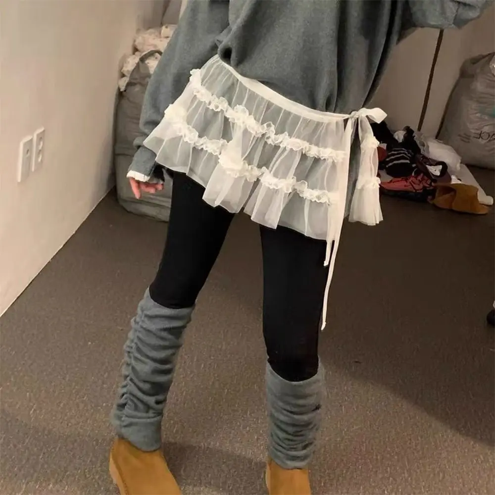 New Embroidered Flower Lace Mini Skirt See Through Harajuku Lace Up Ruffles Skirt Y2K Streetwear Ruched Skirts Jeans Decoration
New Embroidered Flower Lace Mini Skirt See Through Harajuku Lace Up Ruffles Skirt Y2K Streetwear Ruched Skirts Jeans Decoration