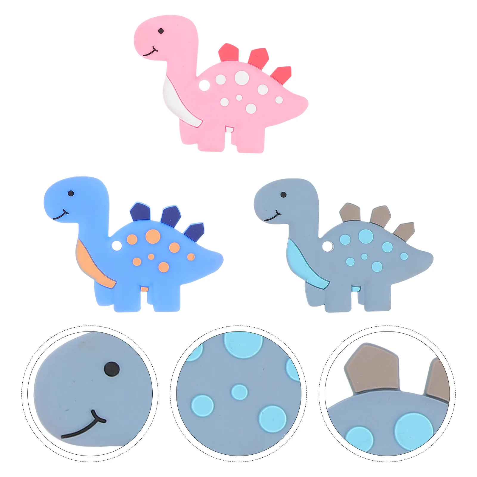3Pcs Dinosaur Baby Molar Silicone Chewing Teether Training Pain Relief Infant Plaything Baby Teething Toy Self-Soothing Teether
3Pcs Dinosaur Baby Molar Silicone Chewing Teether Training Pain Relief Infant Plaything Baby Teething Toy Self-Soothing Teether