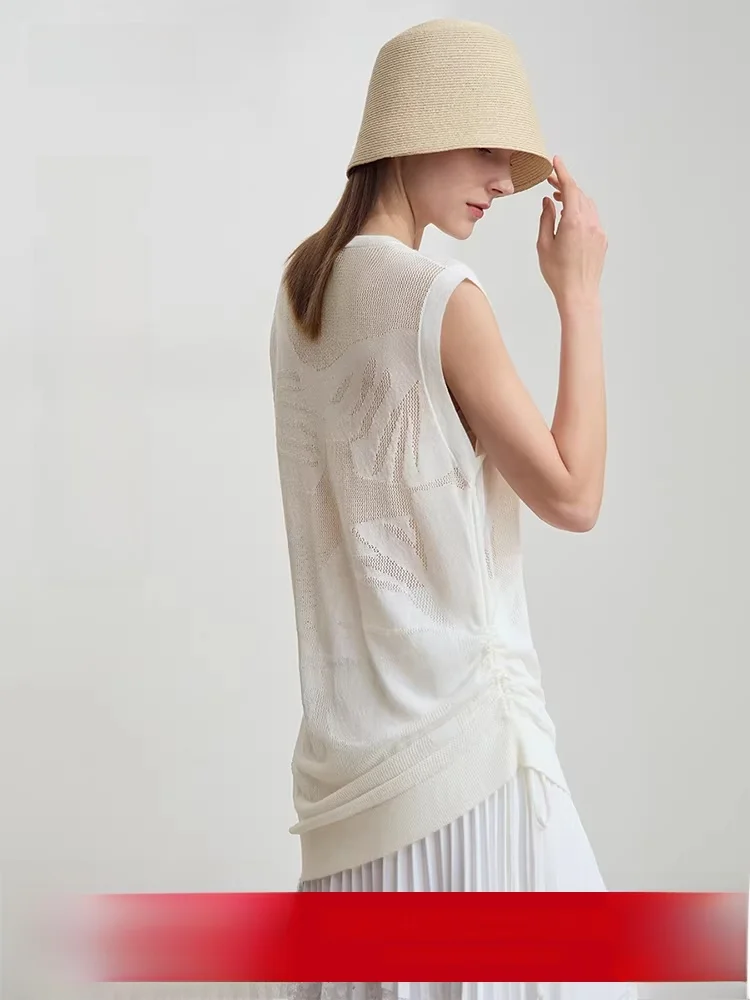 Summer New Sle mat Color round Ne Svel Thin Dstring Loose Mid-Length Knitted Sweater for Women
Summer New Sle mat Color round Ne Svel Thin Dstring Loose Mid-Length Knitted Sweater for Women