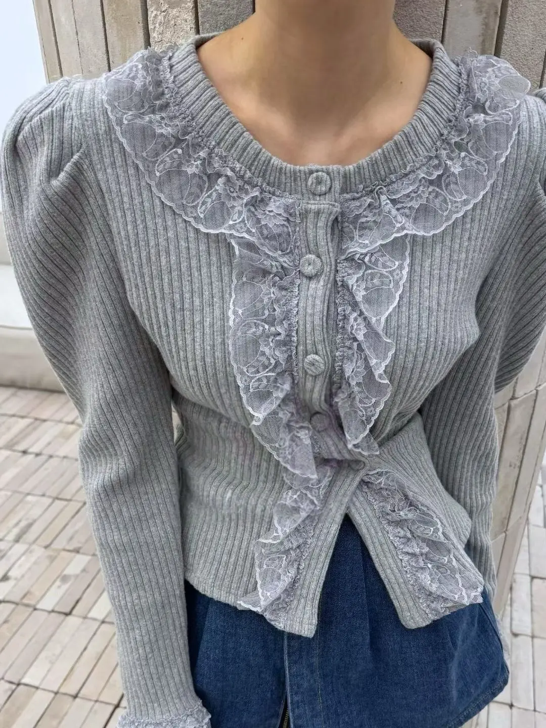 Spring New Arrival Dongda Gate Women's Long Sve Lace Splicing Slimming Knitted Top Casual Sle Comfortable Breathable
Spring New Arrival Dongda Gate Women's Long Sve Lace Splicing Slimming Knitted Top Casual Sle Comfortable Breathable