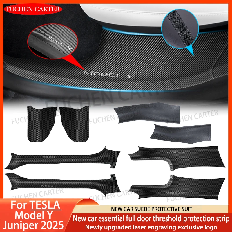 2 4 6 8Pcs For Tesla ModelY Juniper2025 ABS Front Rear Door Sill Threshold Strip Anti-kick Guard Panel Waterproof Pad Protector
2 4 6 8Pcs For Tesla ModelY Juniper2025 ABS Front Rear Door Sill Threshold Strip Anti-kick Guard Panel Waterproof Pad Protector