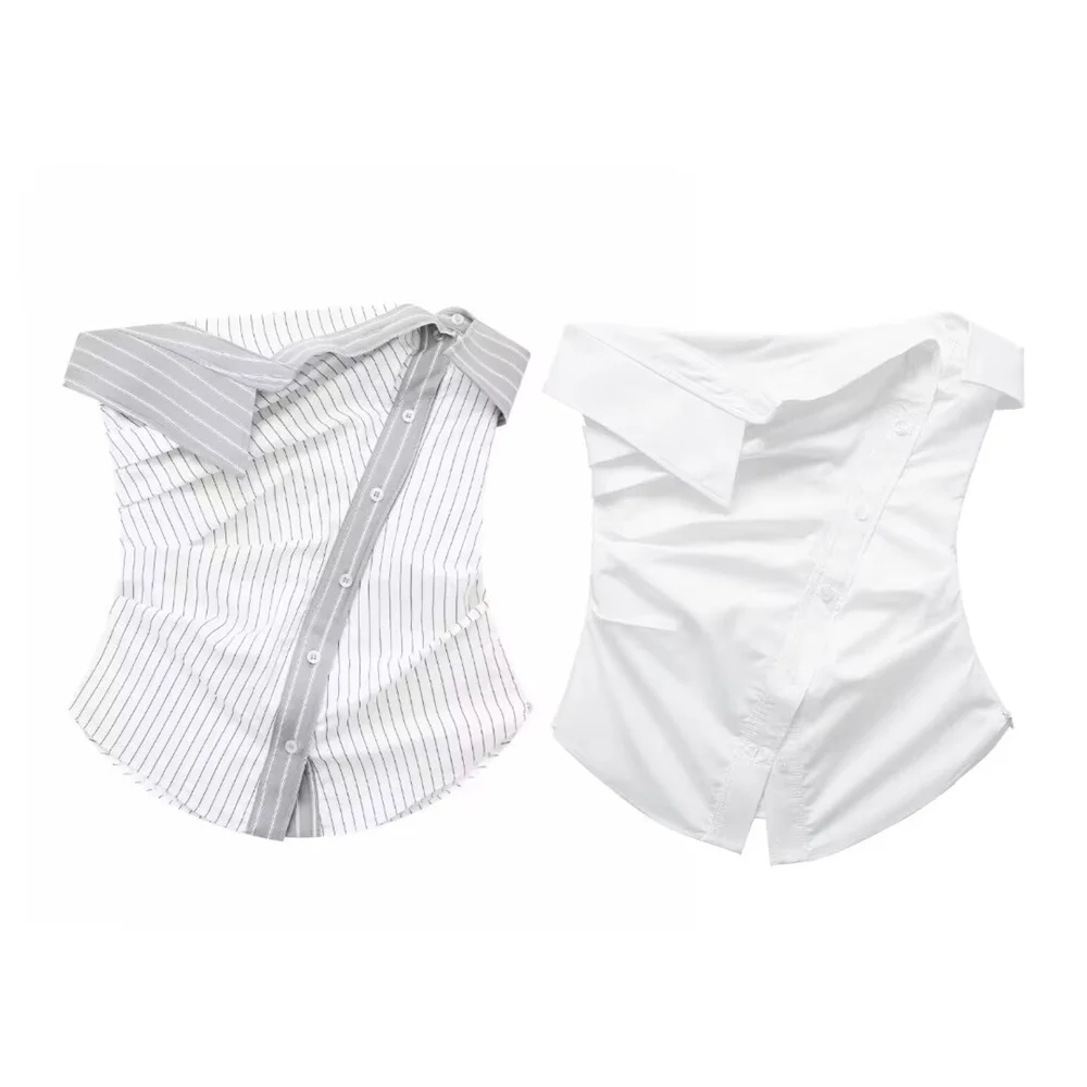 2024ZAR * Spring/Summer New Women's Fashion French Minority Style Casual Vintage Slim Fit Striped Bra Top
2024ZAR * Spring/Summer New Women's Fashion French Minority Style Casual Vintage Slim Fit Striped Bra Top