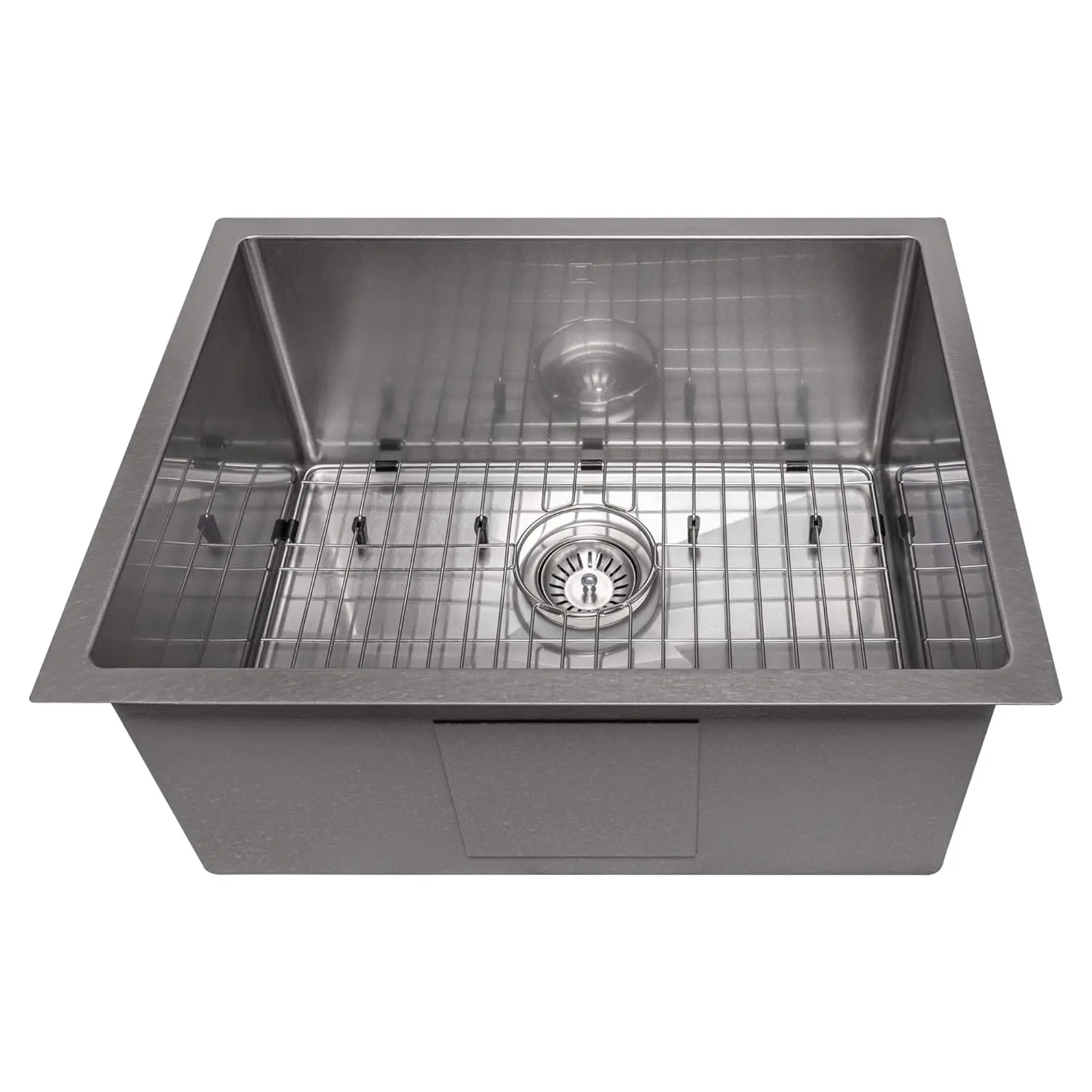 23" Undermount Single Bowl Satin Stainless Steel Kitchen Sink with Bottom Grid, Custom
23" Undermount Single Bowl Satin Stainless Steel Kitchen Sink with Bottom Grid, Custom