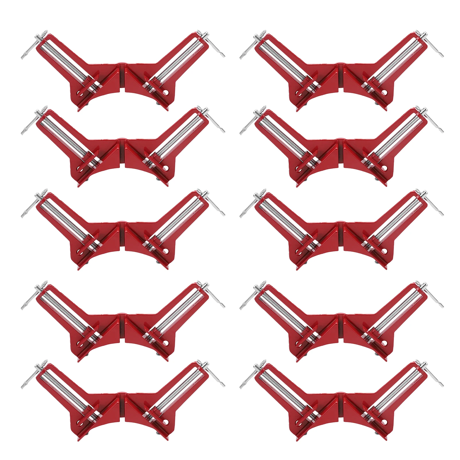 Corner Clamps for Woodworking, Reinforced 90 Degree Clamps 10Pcs Right Angle Clamp Aluminum Alloy Right Angle Clamp Tool
Corner Clamps for Woodworking, Reinforced 90 Degree Clamps 10Pcs Right Angle Clamp Aluminum Alloy Right Angle Clamp Tool