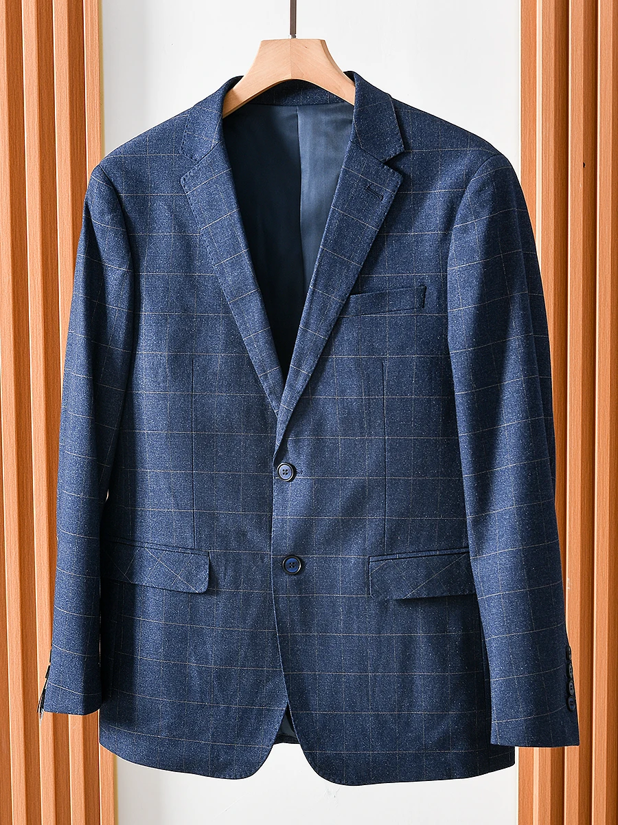 High-End Men's Business Casual Plaid Suit Jacket Slim Fit Color Woven New Arrival Autumn Season Versatile Casual Western Wear
High-End Men's Business Casual Plaid Suit Jacket Slim Fit Color Woven New Arrival Autumn Season Versatile Casual Western Wear