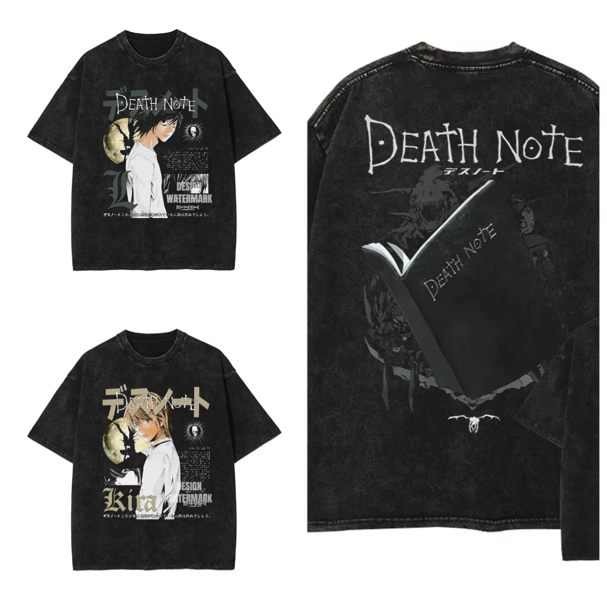 Anime Death Note T Shirt Oversized Vintage Washed Yagami Light T-shirts Streetwear Short Sleeve Retro Manga Amane Misa Tops Tees
Anime Death Note T Shirt Oversized Vintage Washed Yagami Light T-shirts Streetwear Short Sleeve Retro Manga Amane Misa Tops Tees