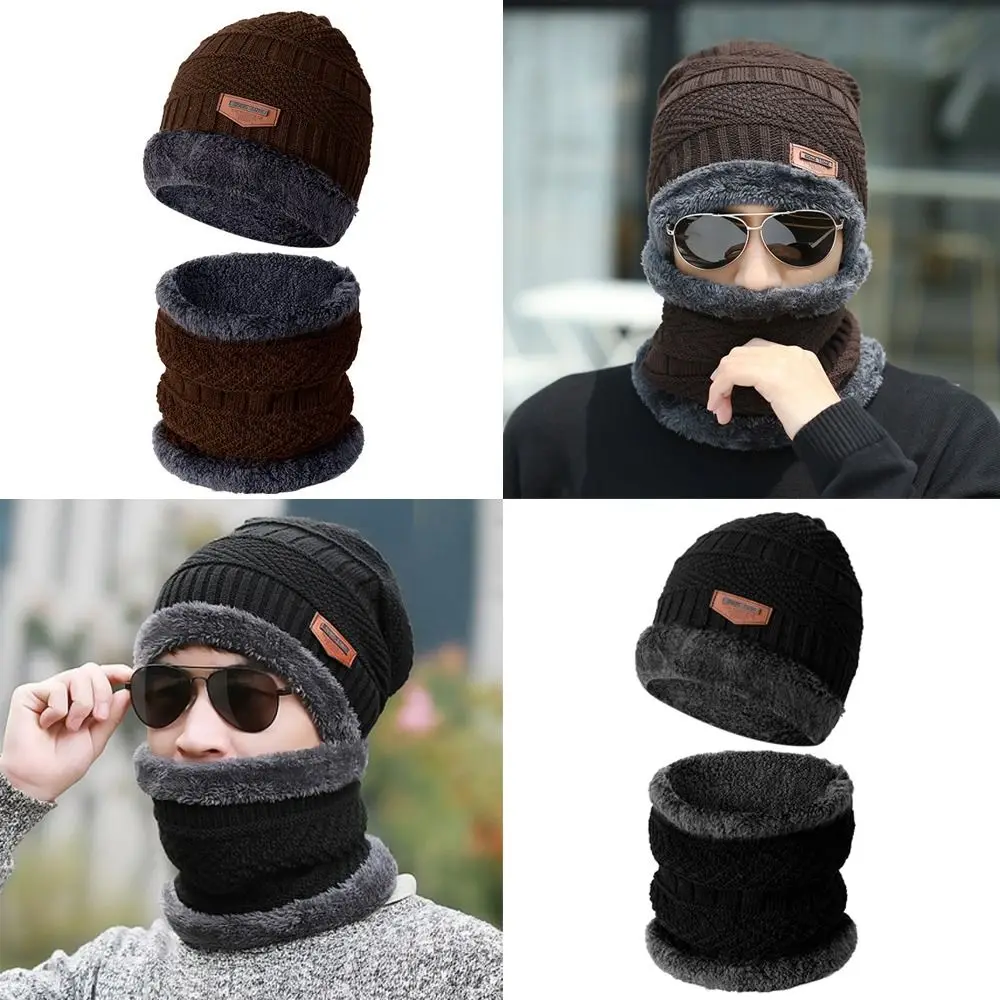 New Knitted Hat Scarf Set Thickened Windproof Neck Warmer Hat Set Neck Scarf Outdoor
New Knitted Hat Scarf Set Thickened Windproof Neck Warmer Hat Set Neck Scarf Outdoor