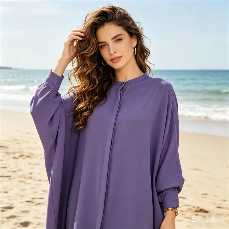 Modest Muslim Dress for Woman Abaya Robe Saudi Arabic Kaftan Eid Ramadan Islam Clothing Turkey Caftan Marocain Femme Vestidos
Modest Muslim Dress for Woman Abaya Robe Saudi Arabic Kaftan Eid Ramadan Islam Clothing Turkey Caftan Marocain Femme Vestidos