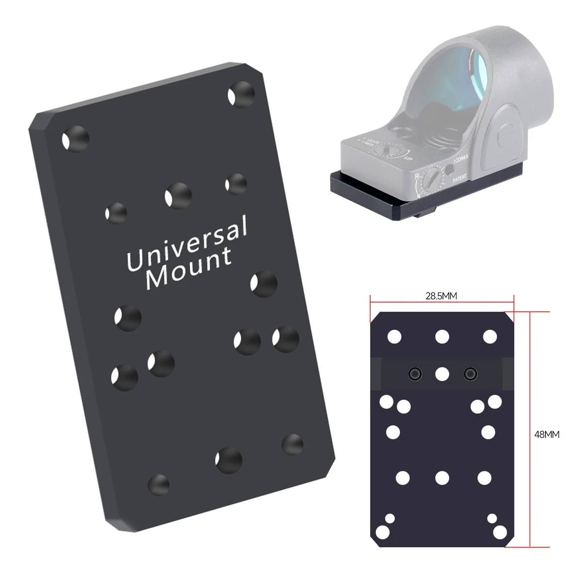  Tactical Metal Universal Mount Mini Red Dot Sight Base M3 Screw Kit M3 8/10/12mm Compatible Adapter For 17 19
Tactical Metal Universal Mount Mini Red Dot Sight Base M3 Screw Kit M3 8/10/12mm Compatible Adapter For 17 19