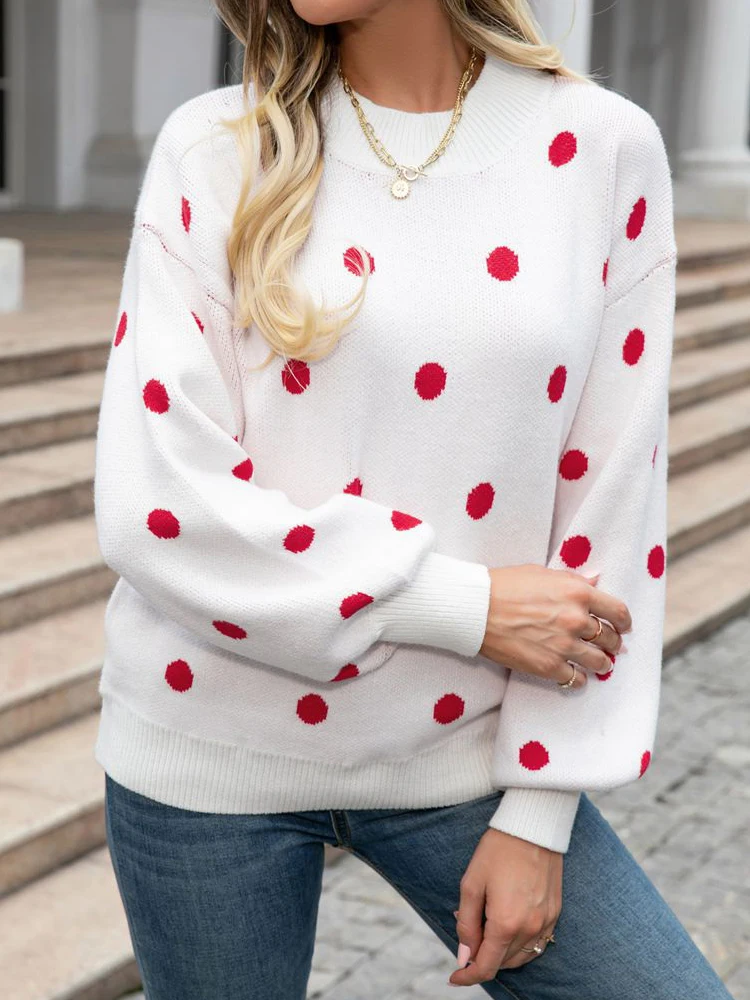 Winter Wave Point Sweater Women Long Sleeve Round Neck Casual Pullovers Female Elegant Stylish Knitted Jumper Tops Pull Femme
Winter Wave Point Sweater Women Long Sleeve Round Neck Casual Pullovers Female Elegant Stylish Knitted Jumper Tops Pull Femme