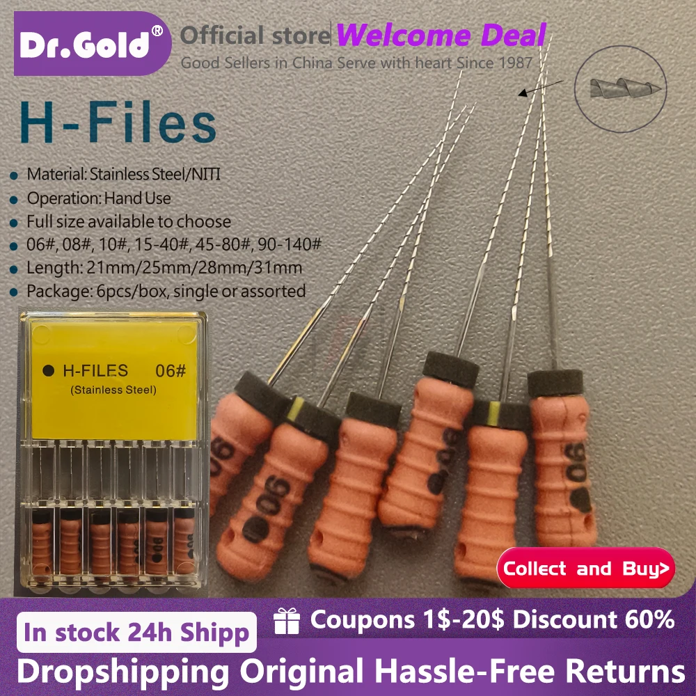 Dental Tools Root Cannal Endo H File 21mm 25mm 31mm Stainless Steel Endodontic Instruments Dentist Dentistry Odontologia
Dental Tools Root Cannal Endo H File 21mm 25mm 31mm Stainless Steel Endodontic Instruments Dentist Dentistry Odontologia