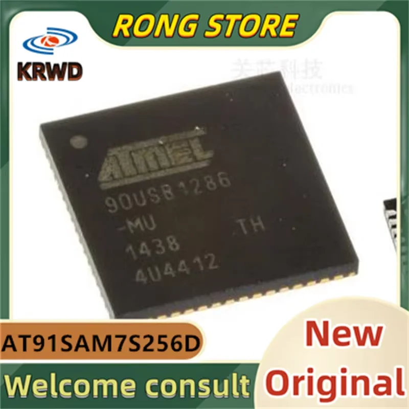 (2PCS) New and Original Chip IC AT91SAM7S256D-MU AT91SAM7S256D AT91SAM7S256 QFN-64
(2PCS) New and Original Chip IC AT91SAM7S256D-MU AT91SAM7S256D AT91SAM7S256 QFN-64