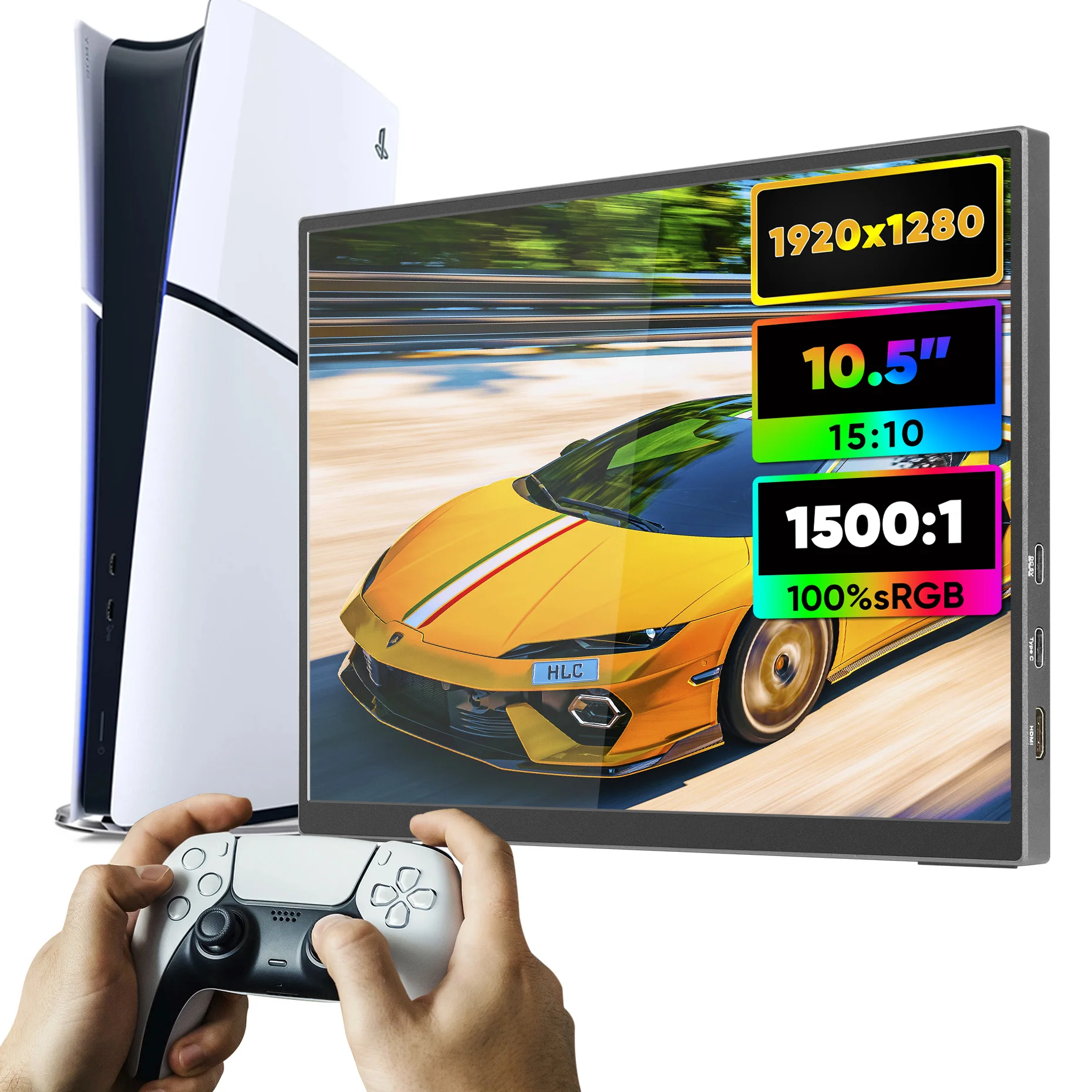 10,5-дюймовый IPS светодиодный дополнительный монитор Type-C, двойной портативный умный удлинитель для игровых мобильных смартфонов, ноутбуков, компьютеров 1920*1280P
10,5-дюймовый IPS светодиодный дополнительный монитор Type-C, двойной портативный умный удлинитель для игровых мобильных смартфонов, ноутбуков, компьютеров 1920*1280P