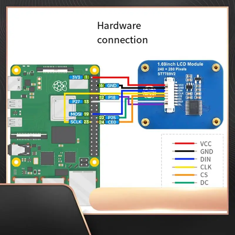 1.69 Inch IPS Display Color LCD,240 X 280 Resolution SPI Interface 262K Color Screen,For Arduino/STM32 Easy Install Easy To Use
1.69 Inch IPS Display Color LCD,240 X 280 Resolution SPI Interface 262K Color Screen,For Arduino/STM32 Easy Install Easy To Use
