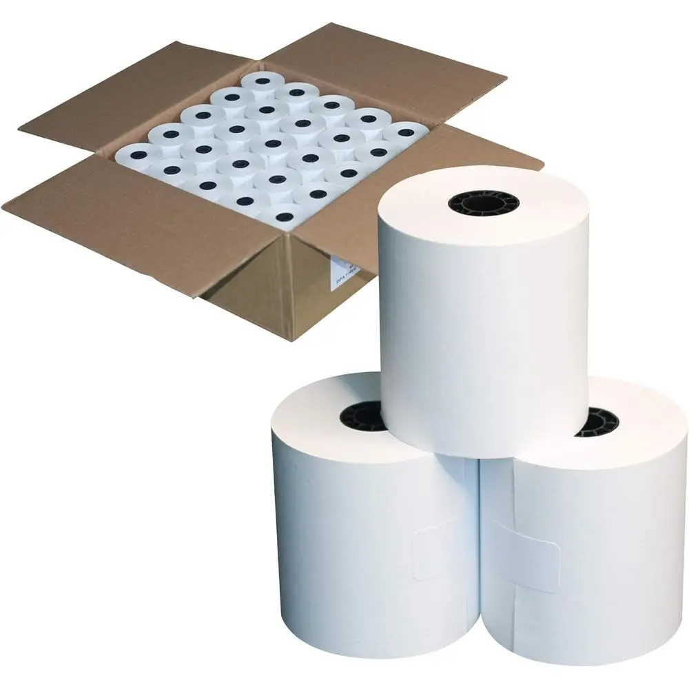 3 1/8 x 230' Thermal Paper Rolls, 50 Rolls per Case, BPA-Free for Cash Registers
3 1/8 x 230' Thermal Paper Rolls, 50 Rolls per Case, BPA-Free for Cash Registers
