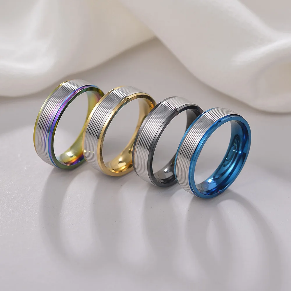 Hot Selling Stainless Steel Thin Line Groove Rings For Women Men Simple Fashion Jewelry Accessories Wholesale Size 5-12
Hot Selling Stainless Steel Thin Line Groove Rings For Women Men Simple Fashion Jewelry Accessories Wholesale Size 5-12