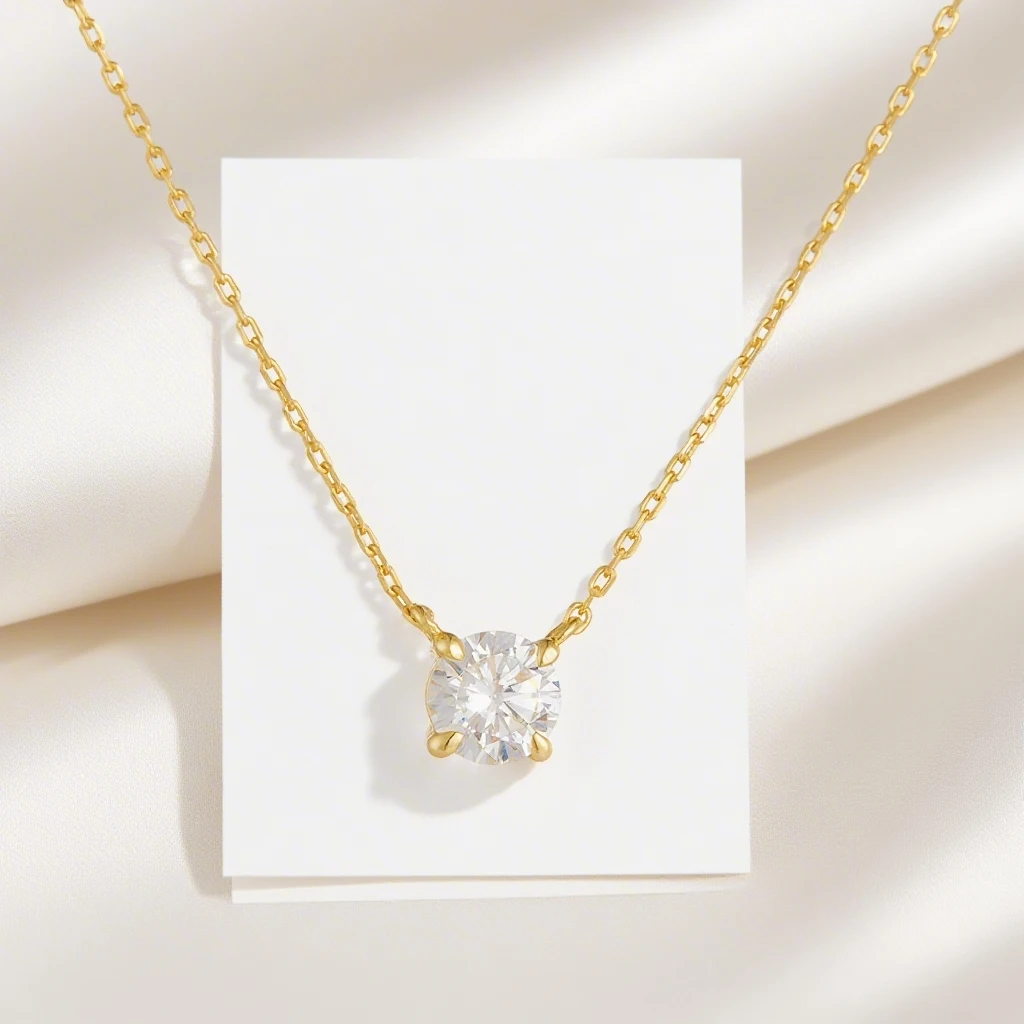 FULSUN Cubic Zirconia Round Solitaire Pendant Necklace 925 Sterling Silver 14K Gold/Rhodium Plated Women's Minimalist Jewelry
FULSUN Cubic Zirconia Round Solitaire Pendant Necklace 925 Sterling Silver 14K Gold/Rhodium Plated Women's Minimalist Jewelry