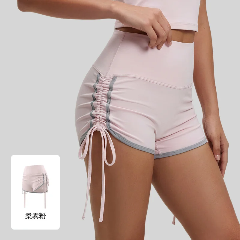 Quick Dry Peach Color Block High Waisted Yoga Shorts Women Drawstring Butt Lifting Tight Running Training Fitness Sports Shorts
Quick Dry Peach Color Block High Waisted Yoga Shorts Women Drawstring Butt Lifting Tight Running Training Fitness Sports Shorts