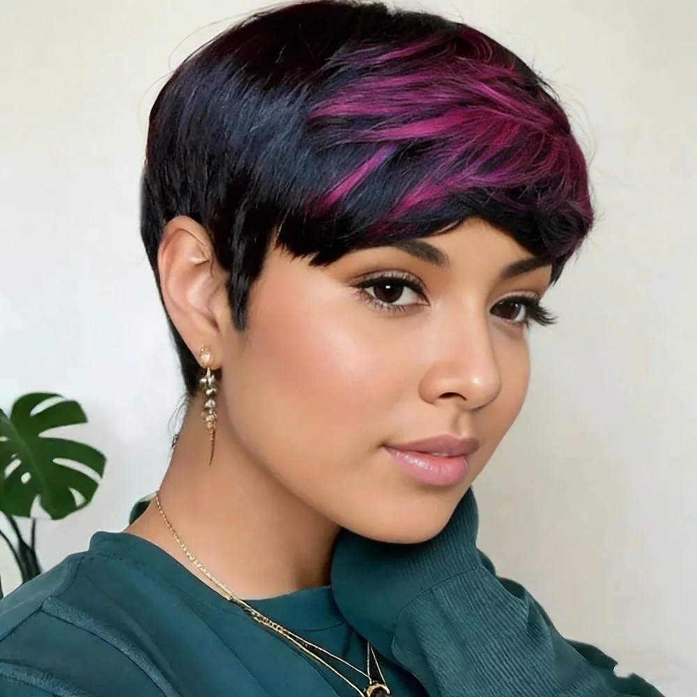 Короткий парик-пикси из натуральных волос для женщин, черный, полностью машинной работы, короткие прямые парики
Короткий парик-пикси из натуральных волос для женщин, черный, полностью машинной работы, короткие прямые парики