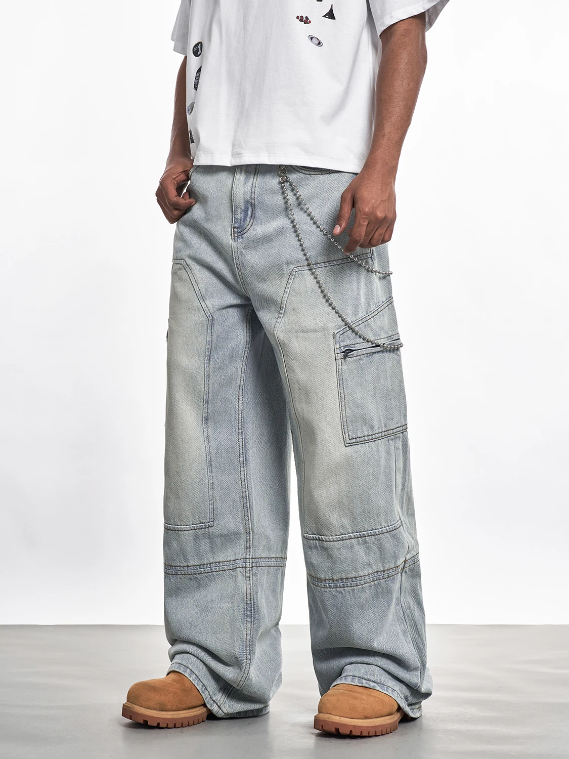 Мужские джинсы MT99 American Sle Straight Leg Wide Leg, светло-голубые, винтажные, в стиле High Street, для работы, длинные брюки
Мужские джинсы MT99 American Sle Straight Leg Wide Leg, светло-голубые, винтажные, в стиле High Street, для работы, длинные брюки