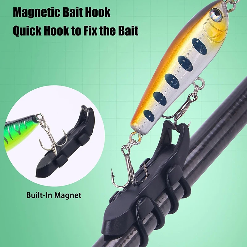 4pcs Magnetic Fixed Lure Jig Hooks Holder With Rubber Rings Automatic Lures Hook Keeper Holder Prevent Scratching For Outdoor
4pcs Magnetic Fixed Lure Jig Hooks Holder With Rubber Rings Automatic Lures Hook Keeper Holder Prevent Scratching For Outdoor