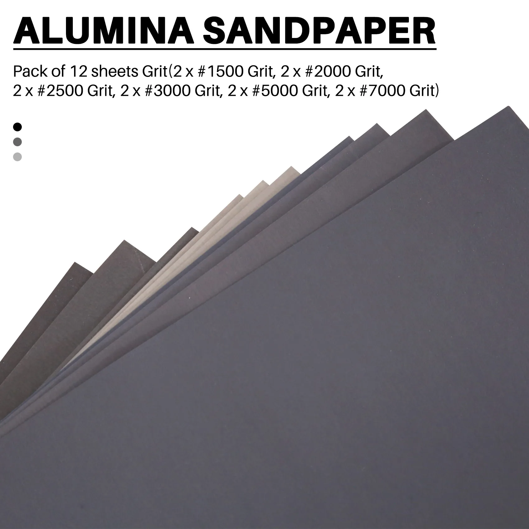 L68AGrit 1500 2000 2500 3000 5000 7000 High Precision Polishing Sanding Wet/dry Abrasive Sandpaper Sheets - Germany, Pack of 12
L68AGrit 1500 2000 2500 3000 5000 7000 High Precision Polishing Sanding Wet/dry Abrasive Sandpaper Sheets - Germany, Pack of 12