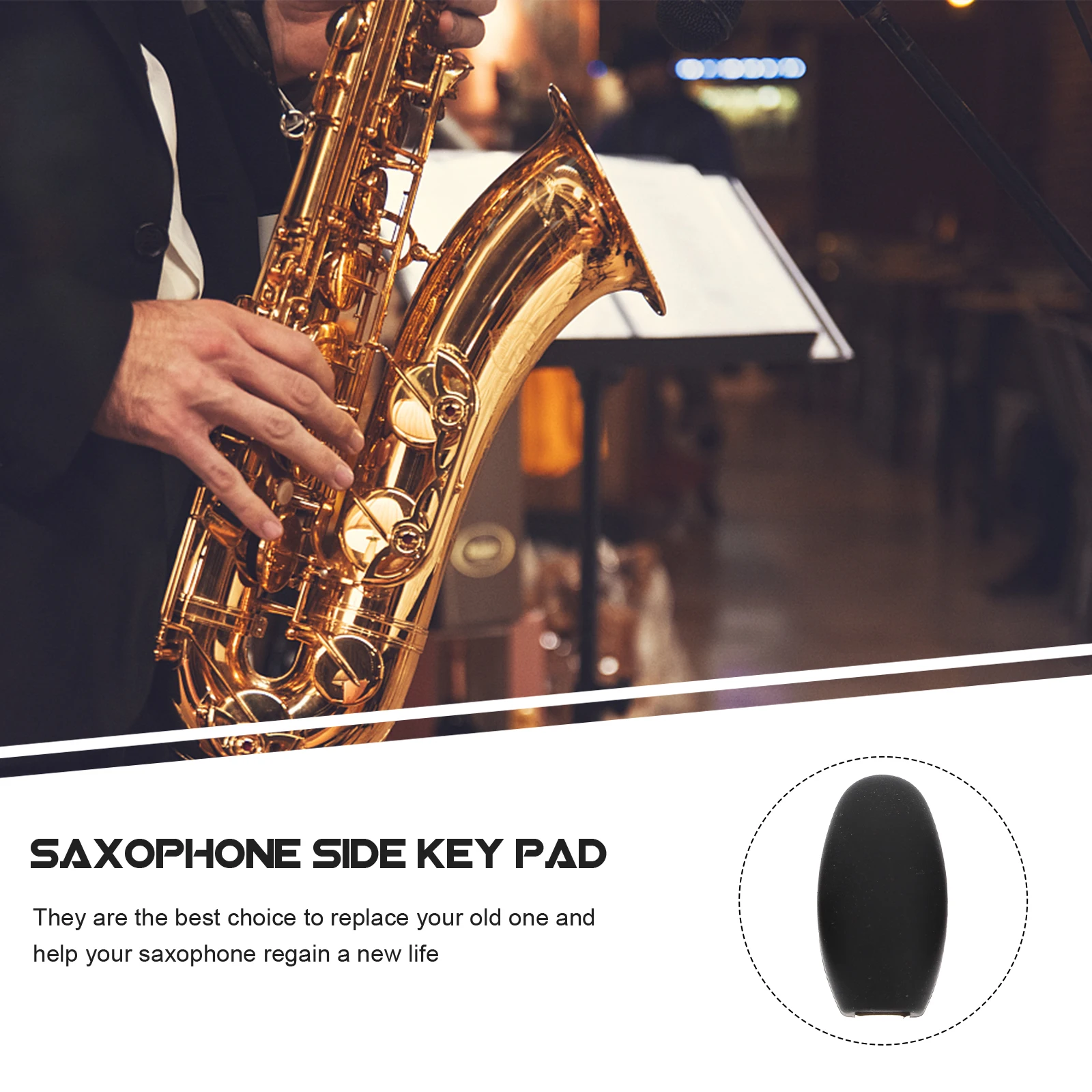 3 Pcs Saxophone Palm Key Side Pad Music Instrument Accessory Keyboard Button Cover
3 Pcs Saxophone Palm Key Side Pad Music Instrument Accessory Keyboard Button Cover