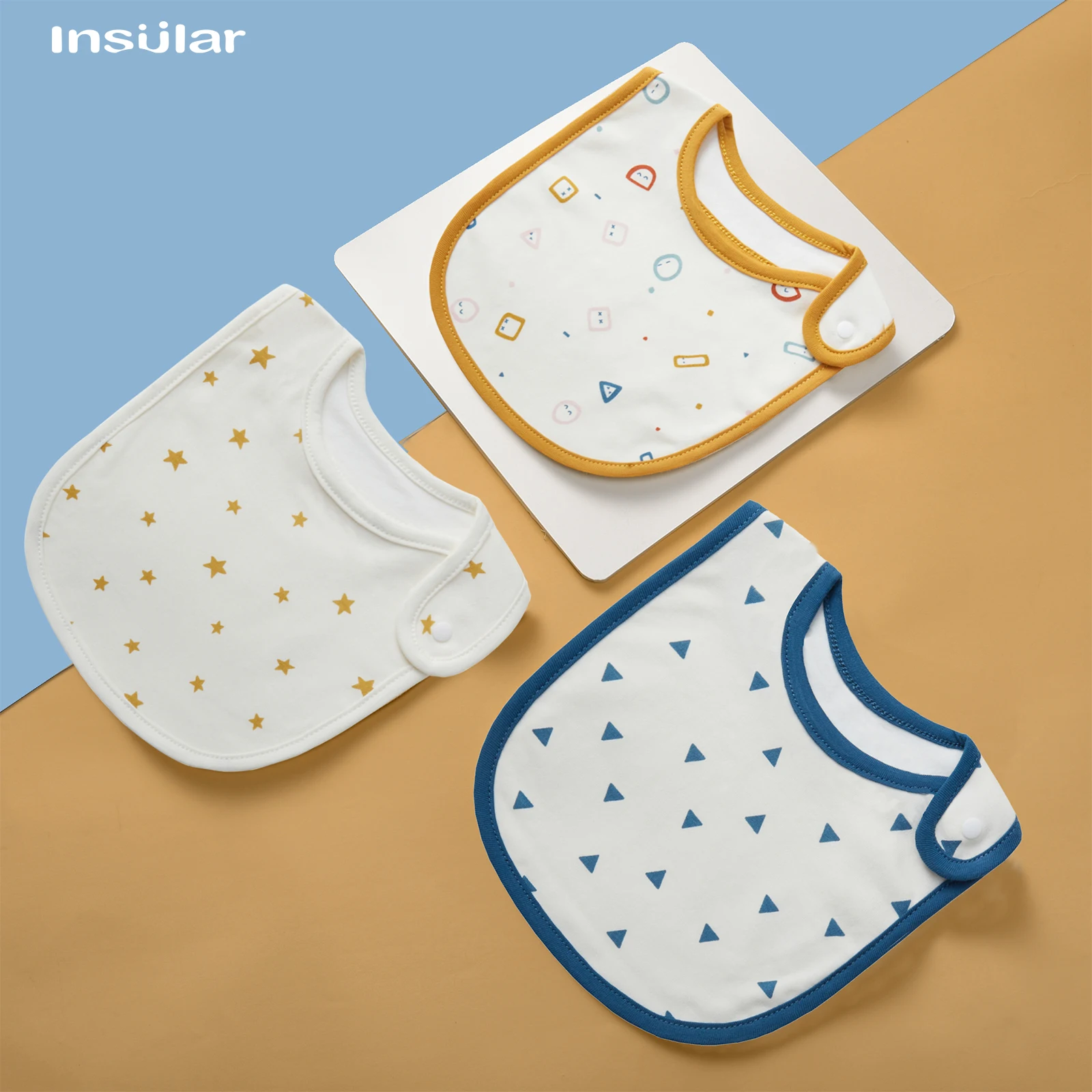 INSULAR Baby Bibs Infant Towel Newborn Bandana Bib Cotton Saliva Towel Cartoon Button Baby Clothing Infant Accessories 3 Pcs 
INSULAR Baby Bibs Infant Towel Newborn Bandana Bib Cotton Saliva Towel Cartoon Button Baby Clothing Infant Accessories 3 Pcs