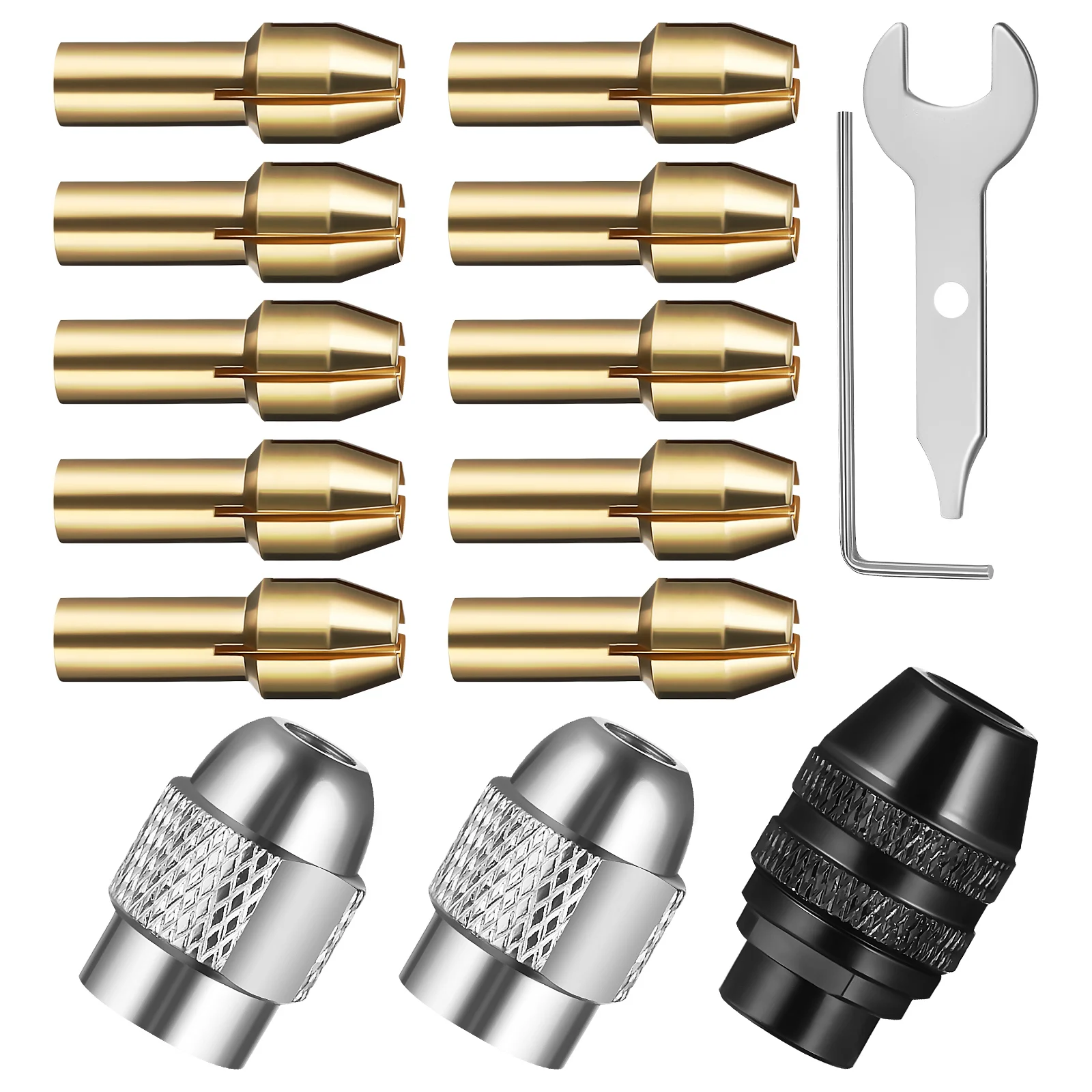 Copper Sandwich Tool Set Rotary Collet Chuck For Drill Bit Accessories Kit Motor Shaft Adapter Metal
Copper Sandwich Tool Set Rotary Collet Chuck For Drill Bit Accessories Kit Motor Shaft Adapter Metal