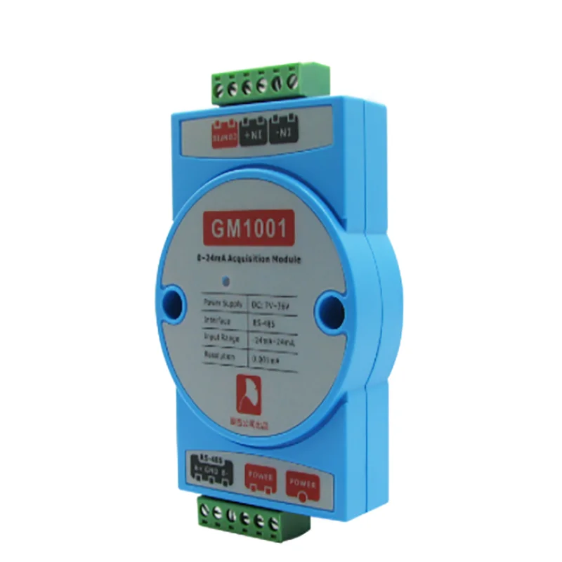 GM1001 0-24m analog to RS485 high-precision current acquisition module modbus-RTU protocol
GM1001 0-24m analog to RS485 high-precision current acquisition module modbus-RTU protocol
