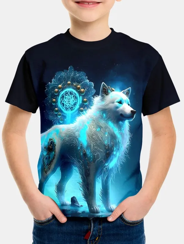 Wolf Shinnig T-Shirt For Boys Kids Clothes Children's Boy's Clothing Top Shirts Short Sleeve Tops 2024 T-shirts Child Outdoor
Wolf Shinnig T-Shirt For Boys Kids Clothes Children's Boy's Clothing Top Shirts Short Sleeve Tops 2024 T-shirts Child Outdoor