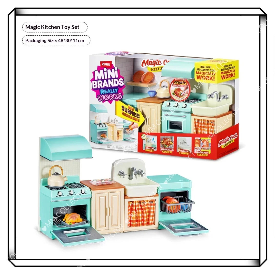 Zuru Mini Brands REALLY WORKS Kitchen Simulation Playset Pretend Cooking Miniature Collectible Ornament MagicCook Gift In Stock
Zuru Mini Brands REALLY WORKS Kitchen Simulation Playset Pretend Cooking Miniature Collectible Ornament MagicCook Gift In Stock