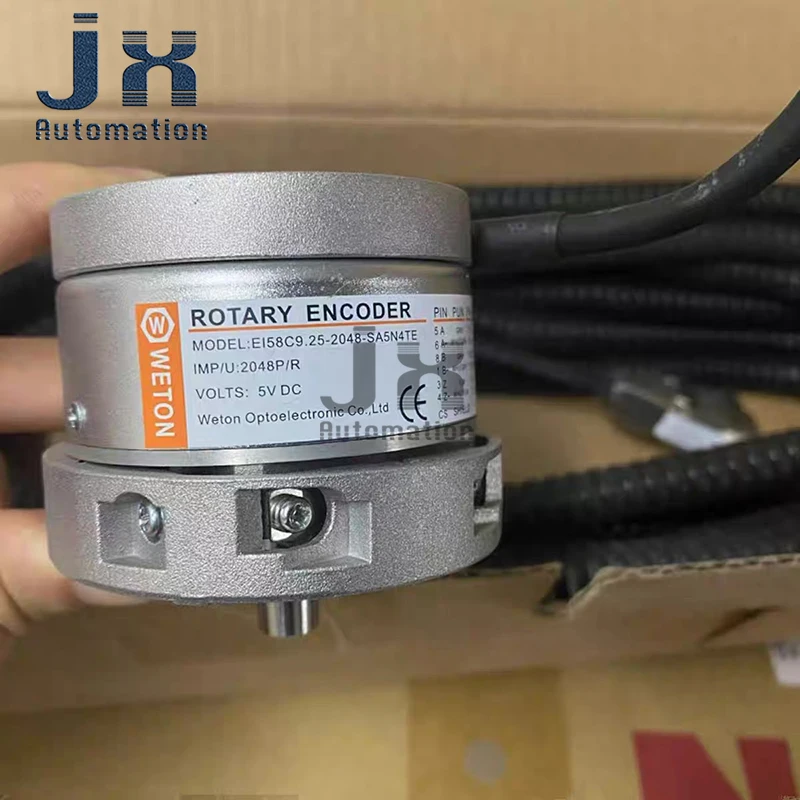 New Original Changchun Huitong 9.25mm Servo Motor Encoder EI58C9.25-2048-SA5N4TJ 5V 2048P/R Sine Cosine Photoelectric Encoder
New Original Changchun Huitong 9.25mm Servo Motor Encoder EI58C9.25-2048-SA5N4TJ 5V 2048P/R Sine Cosine Photoelectric Encoder