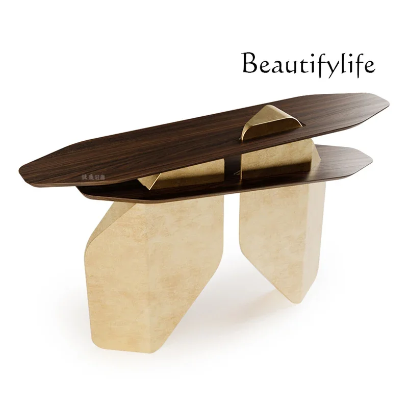 X Italian Light Luxury Entrance Platform Gold Foil Black Walnut Solid Wood Living Room Wall Corridor Decoration Modern Home
X Italian Light Luxury Entrance Platform Gold Foil Black Walnut Solid Wood Living Room Wall Corridor Decoration Modern Home