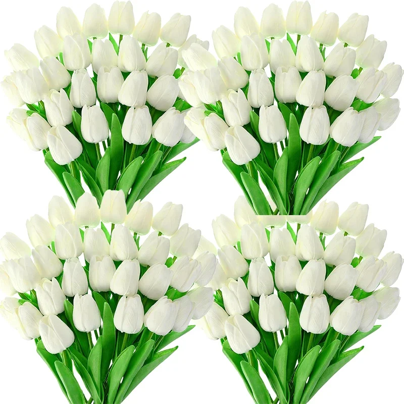 30 Pcs Tulips Artificial Flowers Tulips Bouquet Real Touch Flowers Faux Tulips for Home Kitchen Wedding Decorations
30 Pcs Tulips Artificial Flowers Tulips Bouquet Real Touch Flowers Faux Tulips for Home Kitchen Wedding Decorations