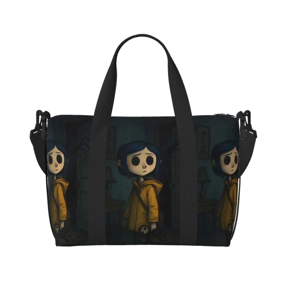 Женская большая сумка-тоут The Other Mother Coraline, большая вместительная дорожная сумка на плечо с изображением ужасов, страшного фильма, пляжного спортзала
Женская большая сумка-тоут The Other Mother Coraline, большая вместительная дорожная сумка на плечо с изображением ужасов, страшного фильма, пляжного спортзала