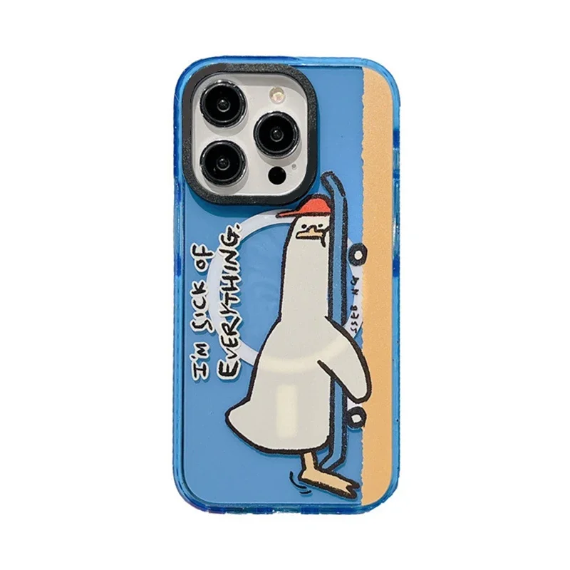 MagSafe Acrylic Cartoon Duck Phone Case Cover for IPhone 12 13 14 15 Pro Max Case for IPhone 14 Pro Max
MagSafe Acrylic Cartoon Duck Phone Case Cover for IPhone 12 13 14 15 Pro Max Case for IPhone 14 Pro Max