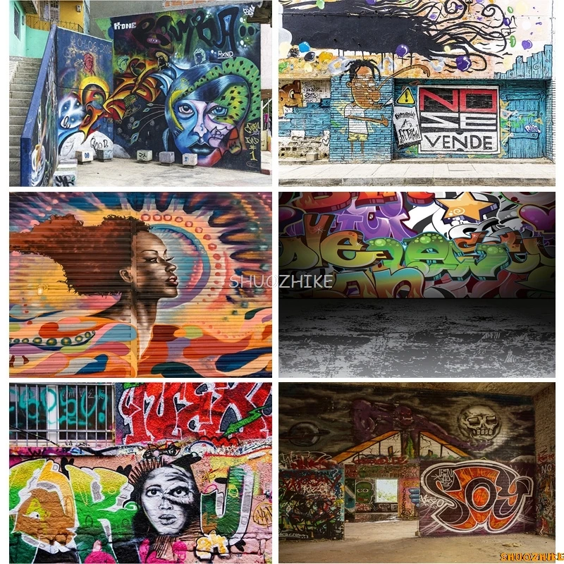 SHUOZHIKE Brick Wall Art Graffiti Photography Backdrops Baby Portrait Photography Background For Photo Studio TYD-04
SHUOZHIKE Brick Wall Art Graffiti Photography Backdrops Baby Portrait Photography Background For Photo Studio TYD-04