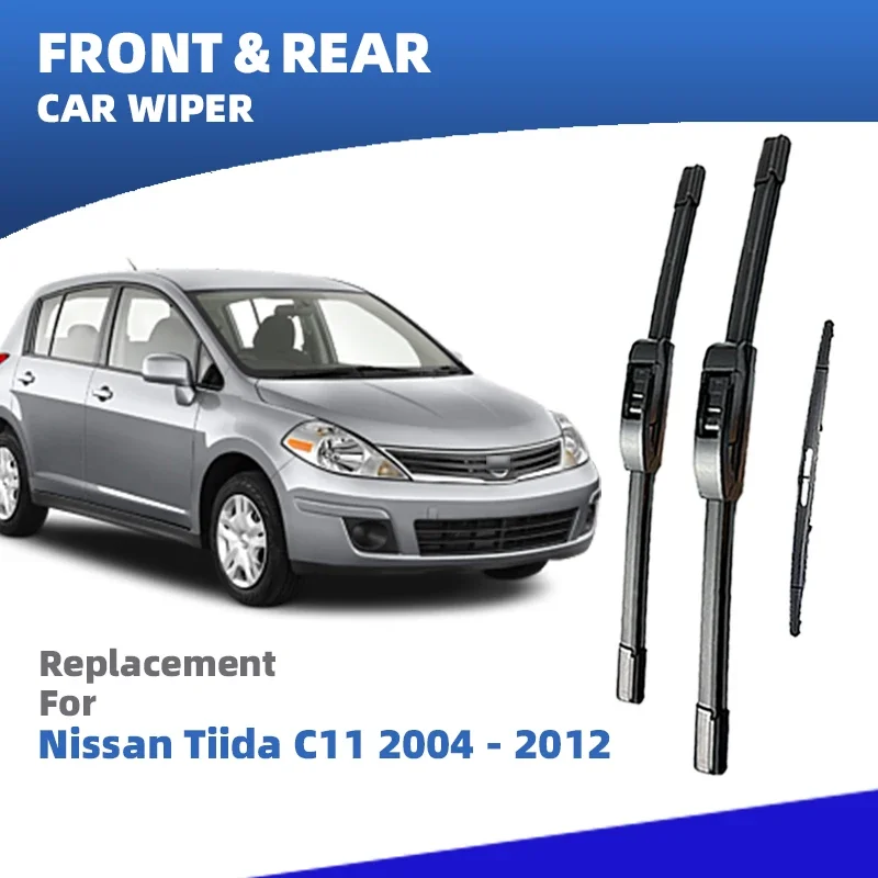 LHD Front Rear Windshield Wiper Blades For Nissan Tiida Versa C11 2004 - 2012 3pc Windscreen Window Cleaning Accessories
LHD Front Rear Windshield Wiper Blades For Nissan Tiida Versa C11 2004 - 2012 3pc Windscreen Window Cleaning Accessories