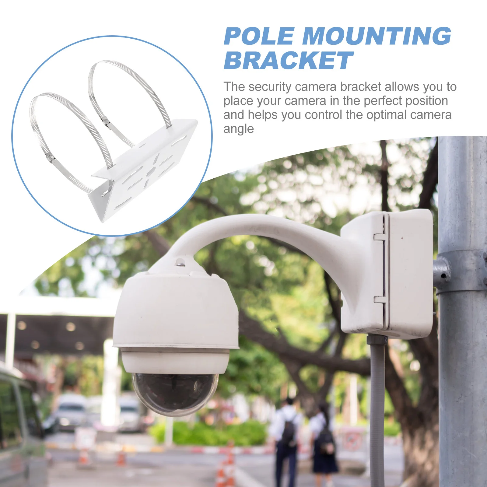 Pole Mount Bracket For Security Camera Adjustable Wall Vertical Pole Mounting Hoops Cctv Camera Support Stand
Pole Mount Bracket For Security Camera Adjustable Wall Vertical Pole Mounting Hoops Cctv Camera Support Stand