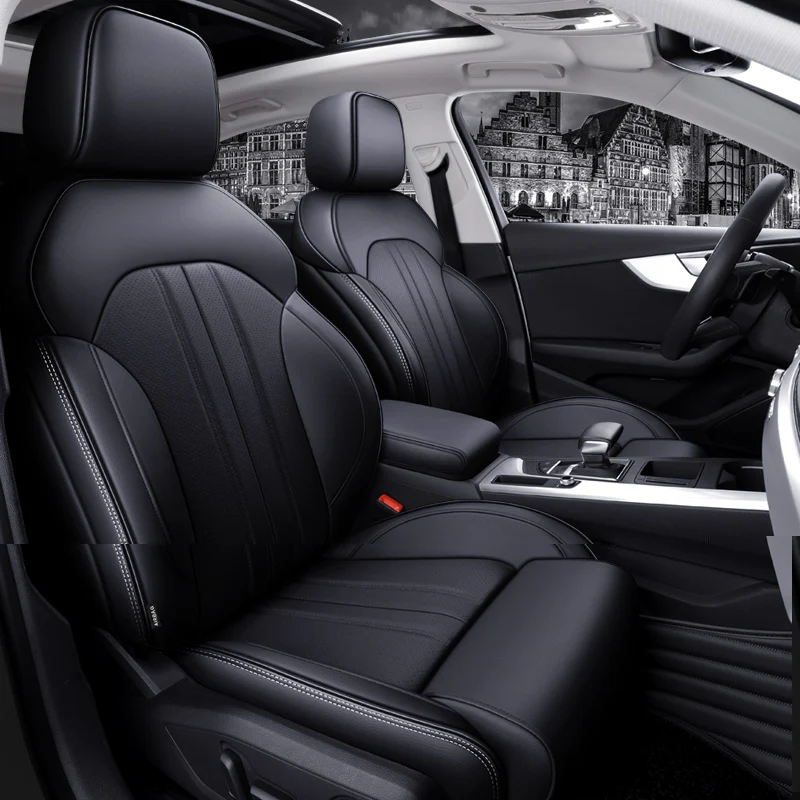 Custom Fit Car Accessories Seat Covers Full Set Middle Perforated Genuine Leather Specific For Audi A4 A6 A3 Q5 Q7 TT A7 Q3
Custom Fit Car Accessories Seat Covers Full Set Middle Perforated Genuine Leather Specific For Audi A4 A6 A3 Q5 Q7 TT A7 Q3