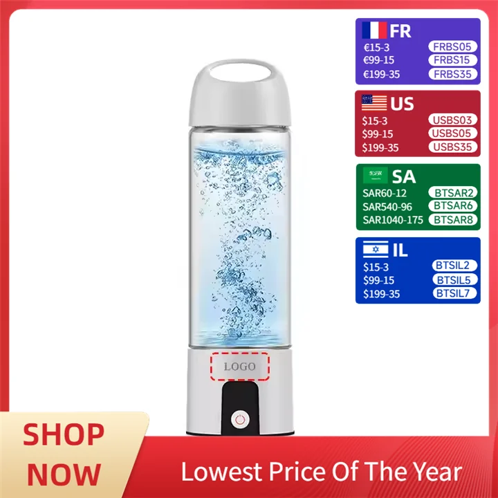 Portable 380ml Hydrogen Water Purifier 2600mah High Concentration Inhalation Bottle Electric Power Desktop Plastic for Car
Portable 380ml Hydrogen Water Purifier 2600mah High Concentration Inhalation Bottle Electric Power Desktop Plastic for Car
