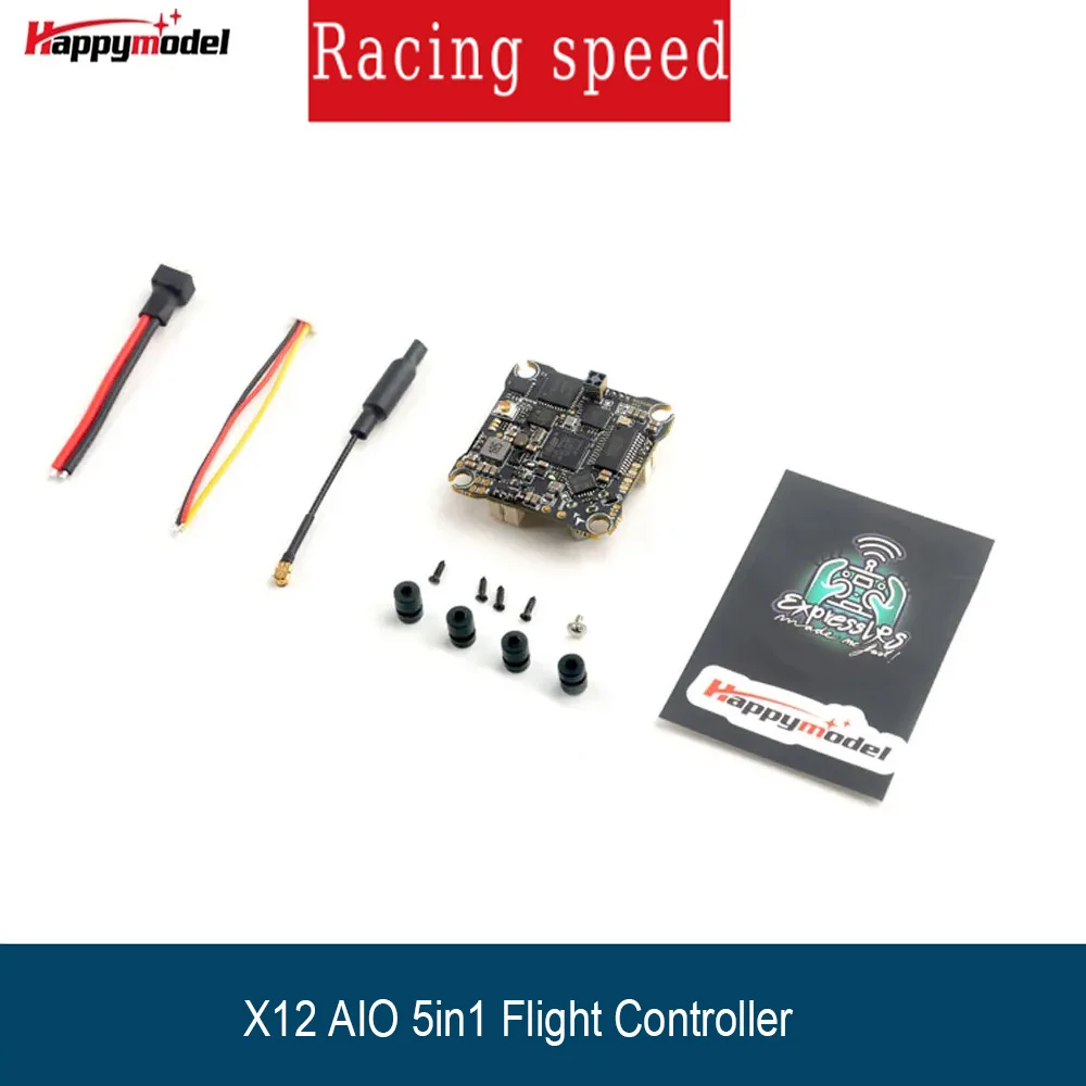 HappyModel X12 AIO 5in1 Flight Controller Built-in 12A ESC and OPENVTX 400mW Support 1-2S ELRS For FPV Racing Drone Crux3 Crux35
HappyModel X12 AIO 5in1 Flight Controller Built-in 12A ESC and OPENVTX 400mW Support 1-2S ELRS For FPV Racing Drone Crux3 Crux35