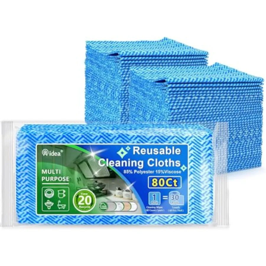 Cleaning Wipes, Multi-Purpose Towel Reusable Cleaning Cloths-80Ct 1 Pack,Domestic Wipes, Dish Cloths-(12''x24
Cleaning Wipes, Multi-Purpose Towel Reusable Cleaning Cloths-80Ct 1 Pack,Domestic Wipes, Dish Cloths-(12''x24
